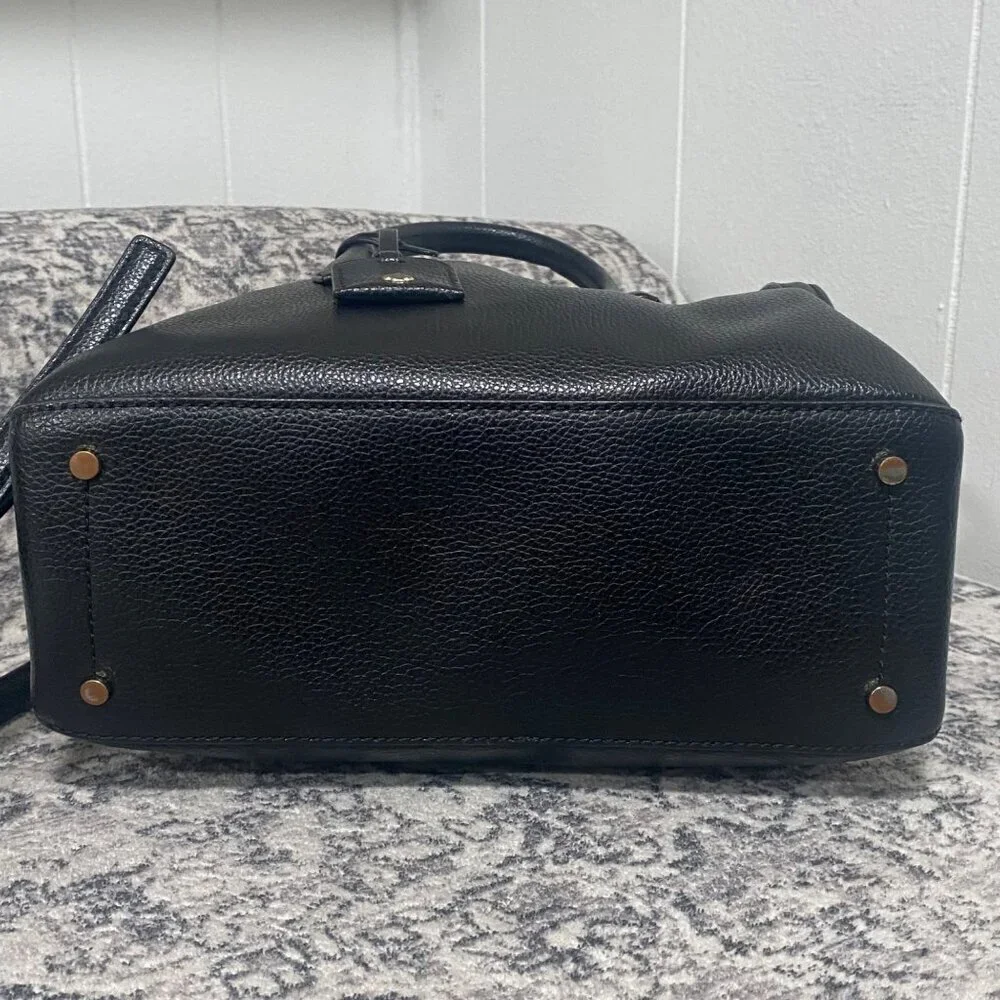 Kate Spade New York EVA Leather Small Satchel in Black